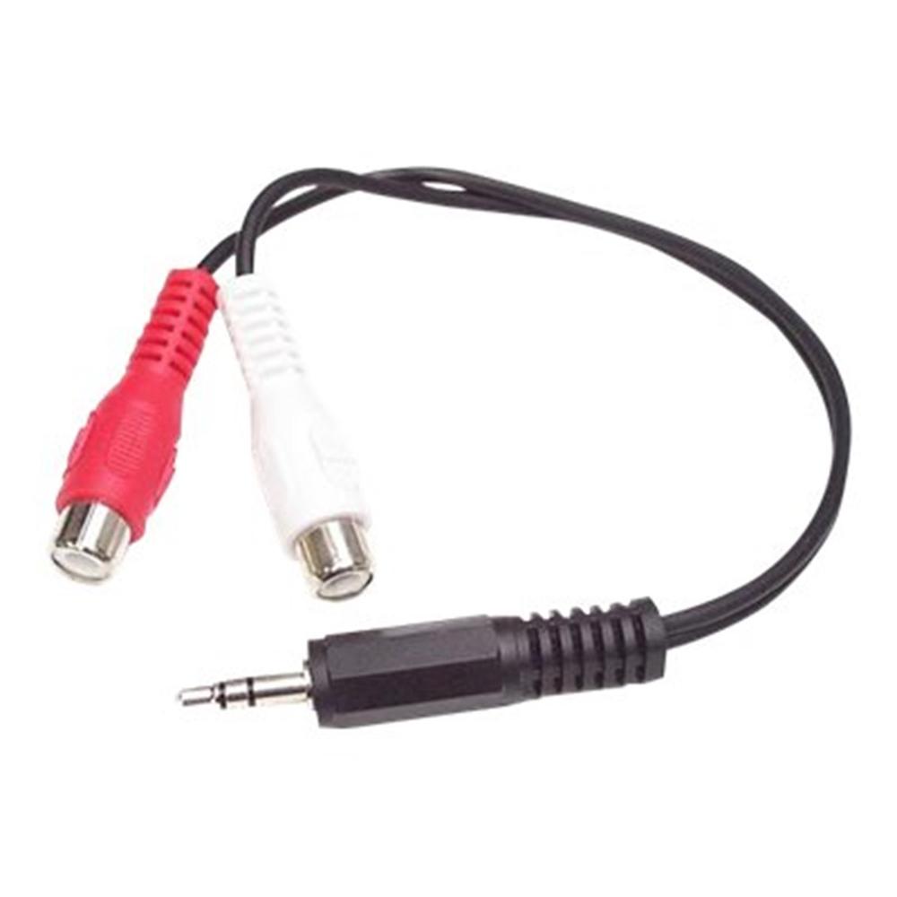Cable mini jack 3.5mm startech 0.15m - macho - hembra