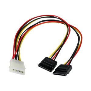 Cable lp4 a 2x sata startech macho - hembra