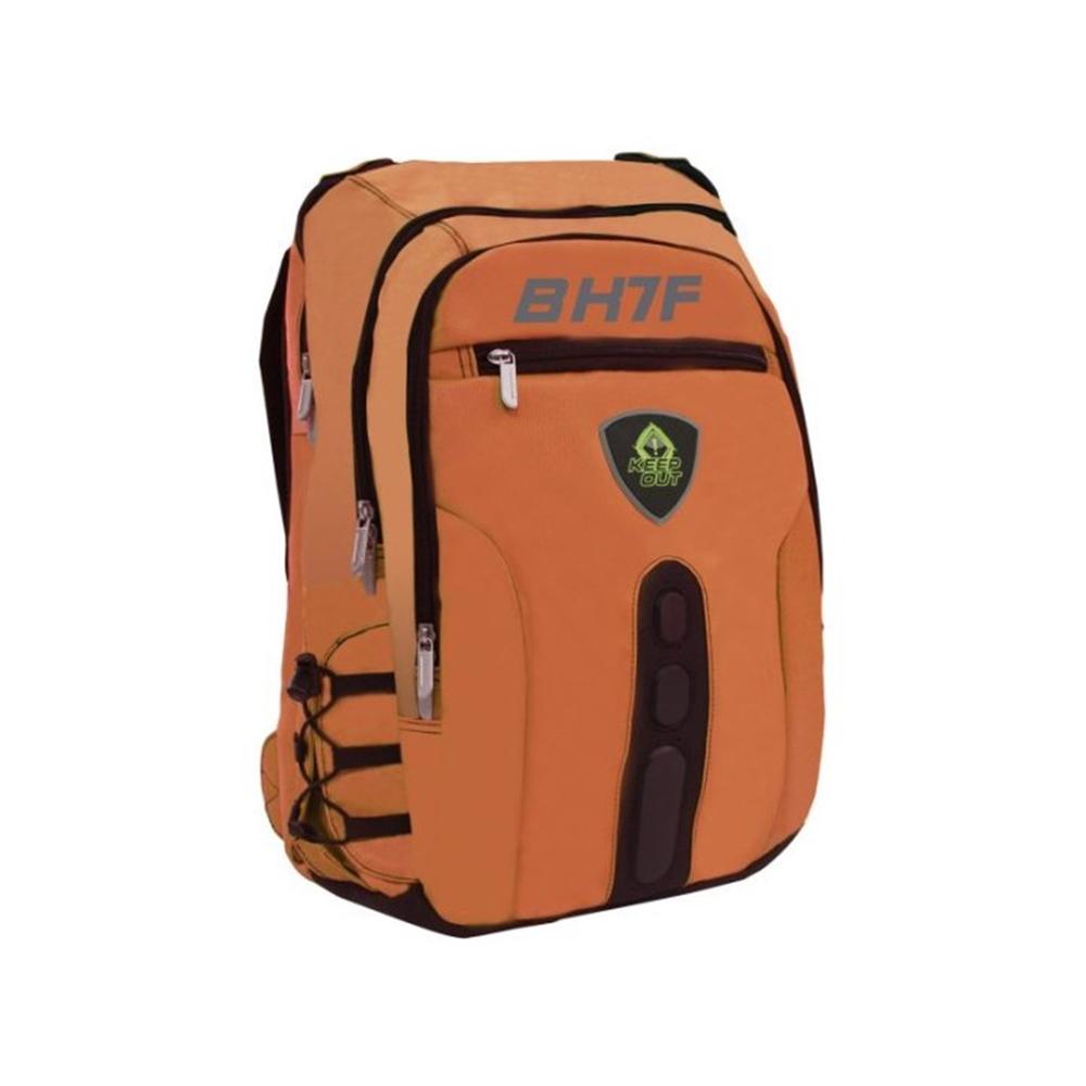 Mochila gaming keep out bk7 para portatil 15.6 pulgadas naranja