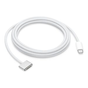 Cable usb tipo c a magsafe 3 apple 2m - macho - macho - plata