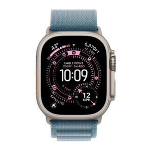 Smartwatch apple watch ultra 3 gps + cellular 49mm natural titanium case blue alpine loop - s