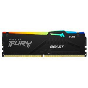 Memoria ram ddr5 32gb kingston - 6000mt - s - pc5 - 48000 - dimm - fury beast rgb - cl30 - 1.4v