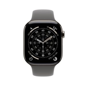 Smartwatch apple watch s11 gps + cellular 42mm natural titanium case stone grey sport band s - m