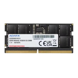 Memoria ram ddr5 16gb adata sodimm 5600 mhz