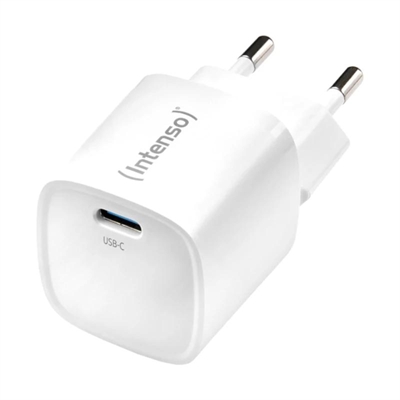 Cargador de pared intenso w30c² gan 30w usb tipo c negro