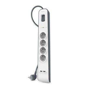Regleta alimentacion belkin bsv401vf2m - v2 4 tomas 2xusb proteccion sobretension cable 2m