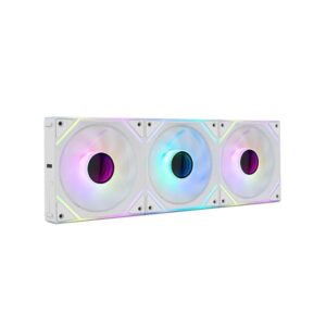 Ventilador caja nox hummer pro link argb 3x 120mm blanco