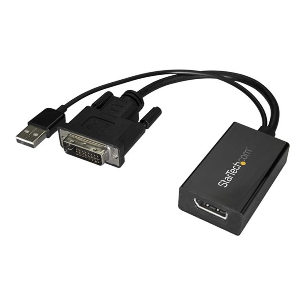 Adaptador dvi a displayport - usb 2.0 startech macho - hembra - negro