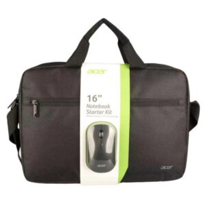Maletin acer para portatil 16 pulgadas negro + raton