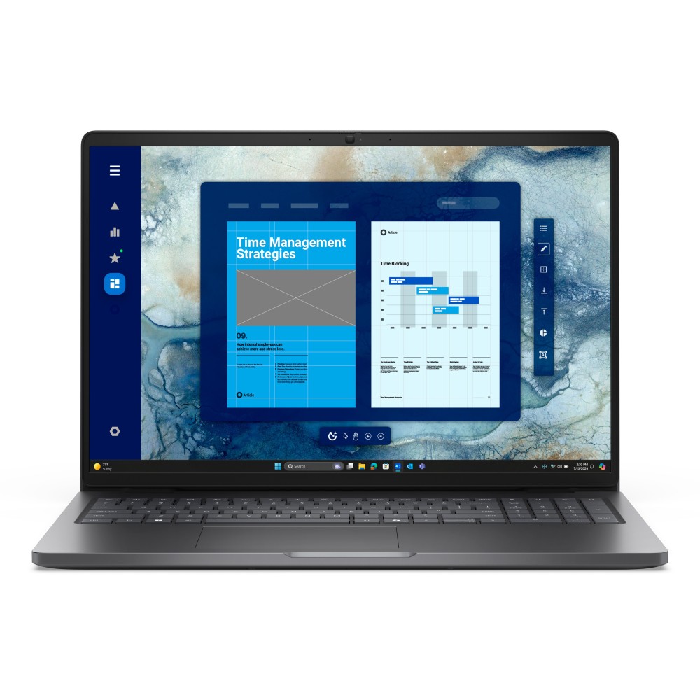 Portatil dell pro 16 pc16250 u5 - 225u - 16gb - 512gb ssd - 16 pulgadas fhd+ - w11p