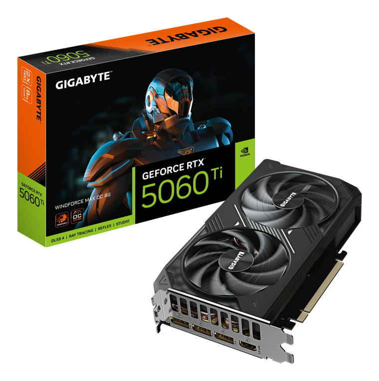 Tarjeta grafica gigabyte rtx 5060ti 8gb gddr7 - 3x dp - 1x hdmi pci express 5.0