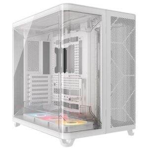 Caja ordenador corsair air 5400 rs - r argb atx cristal templado blanca