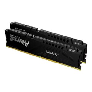 Memoria ram ddr5 32gb 2x16gb kingston - 6400mt - s - fury beast - cl32 - negro