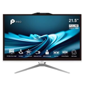 Ordenador all in one msi pro ap222t - 606xeu i3 - 14100 - 8gb - 512gb ssd - 21.5 pulgadas - freedos