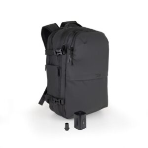 Mochila tooq tqbp - v101 - bk para portatil 17 pulgadas negra + comprension vacio y bomba aire 30 - 55l