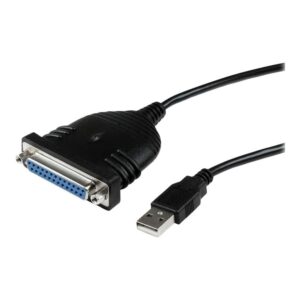 Cable db25 a usb tipo a startech 1.86m - hembra - macho - negro