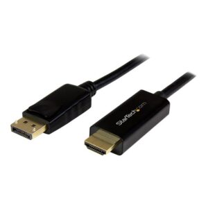 Cable displayport a hdmi startech 2m - macho - macho - negro