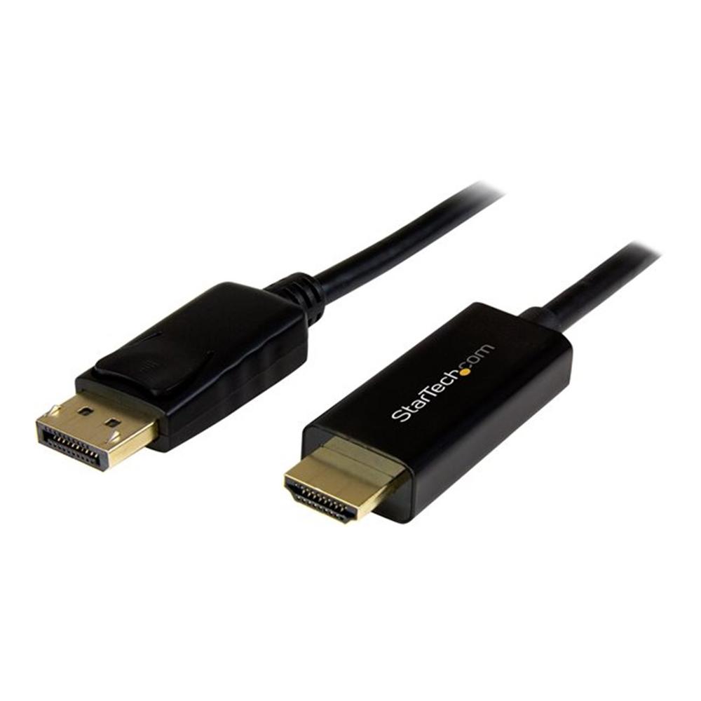 Cable displayport a hdmi startech 2m - macho - macho - negro