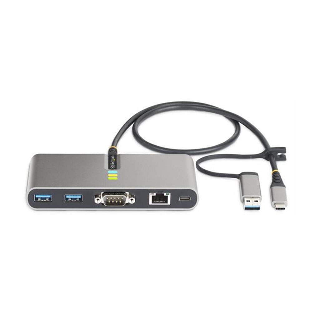 Hub startech usb tipo c - usb tipo a 5 en 1