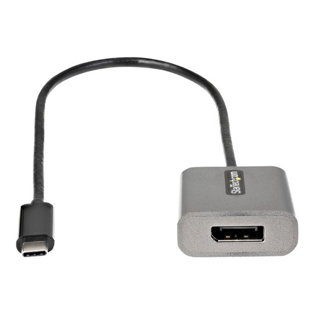 Adaptador usb tipo c a displayport startech 0.3m - macho - hembra - gris