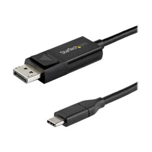 Cable usb tipo c a displayport 1m - macho - macho - negro