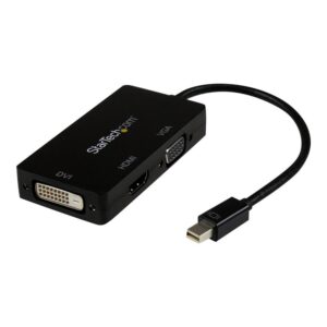 Adaptador mini dp a vga - dvi - d - hdmi startech 0.27m - macho - hembra - negro