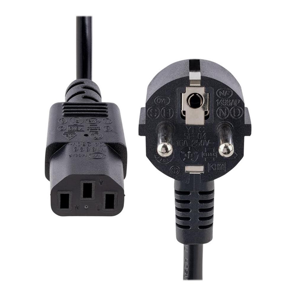 Cable schuko a c13 startech 1m - negro