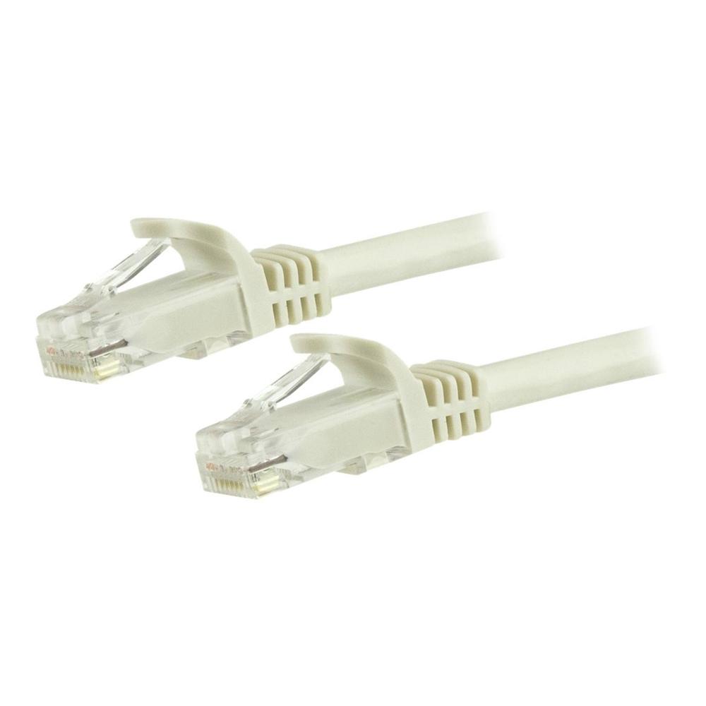 Cable de red startech latiguillo rj45 utp cat6 3m blanco