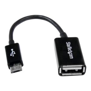 Cable micro usb tipo b a usb tipo a startech macho - hembra - negro