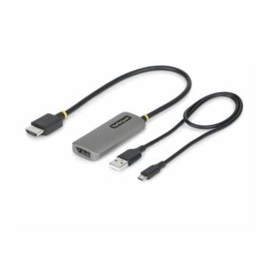 Adaptador hdmi a displayport startech 0.3m - macho - hembra - gris