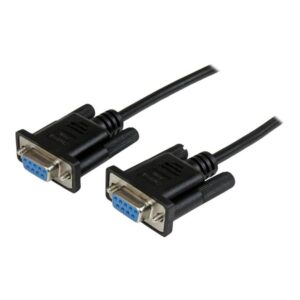 Cable db9 startech 2m - hembra - hembra - negro