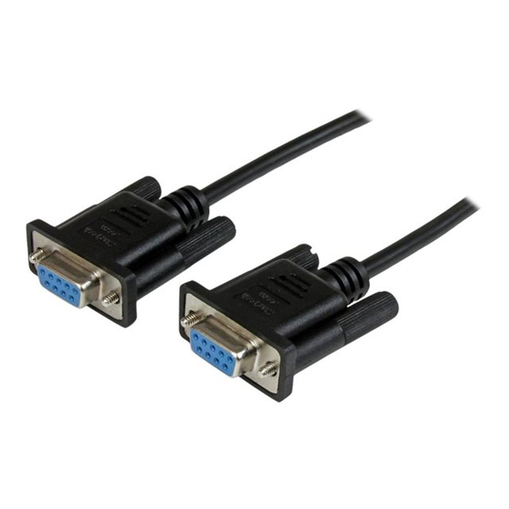 Cable db9 startech 2m - hembra - hembra - negro
