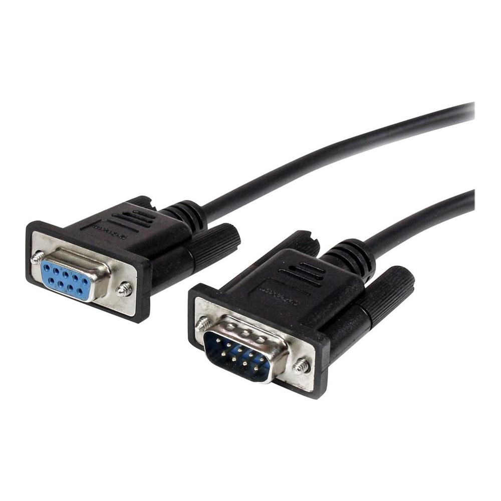 Cable db9 startech 3m - macho - hembra - negro