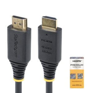 Cable hdmi 4k premium startech 0.50m - macho - macho