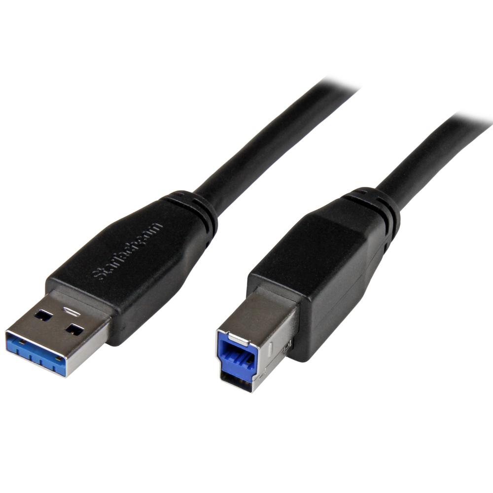 Cable usb tipo a a usb tipo b startech 10m - macho - macho - negro