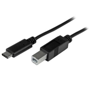Cable usb tipo c a usb tipo b startech 1m - macho - macho - negro
