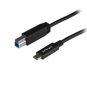 Cable usb tipo c a usb tipo b startech 1m - macho - macho - negro