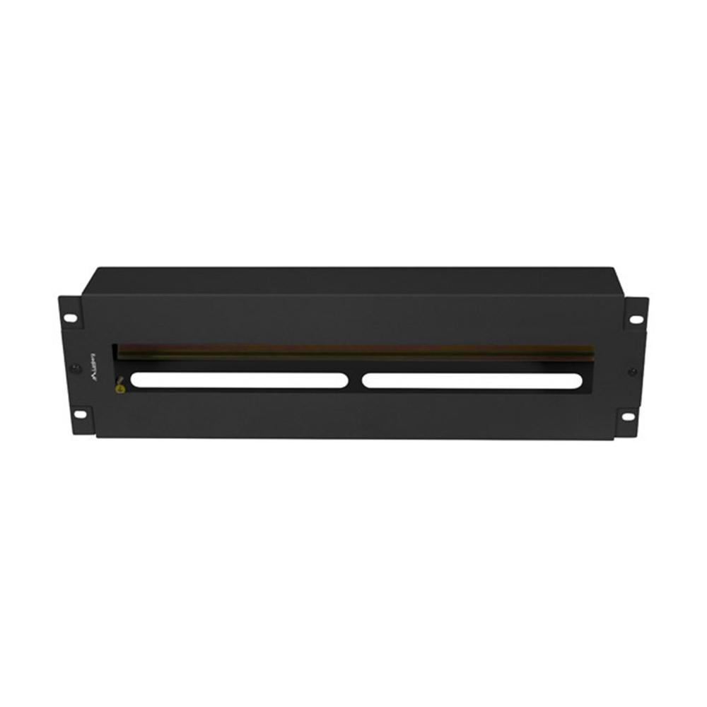 Panel lanberg de distribucion de tension 19'' 3u con rail din ts - 35 negro