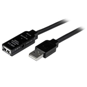 Cable usb tipo a startech 20m - macho - hembra - negro