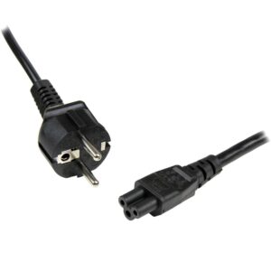 Cable schuko a c5 startech 1m - macho - hembra - negro