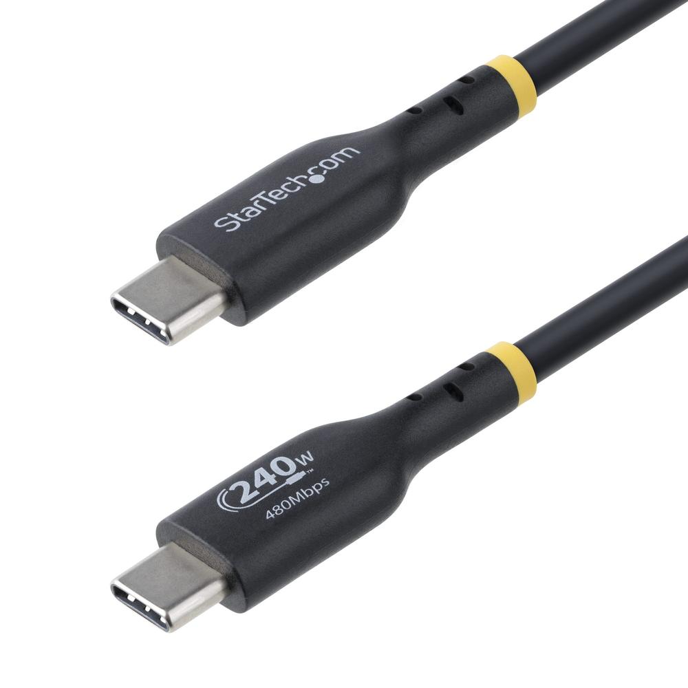 Cable usb tipo c startech 2m - macho - macho - negro