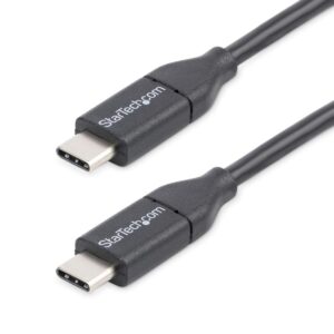 Cable usb tipo c startech 0.5m - macho - macho - negro