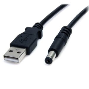 Cable cable usb tipo a a m 5.5mm startech 0.91m - macho - macho - negro