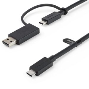 Cable usb tipo c a usb tipoa - usb tipo c startech 1m - macho - macho - negro