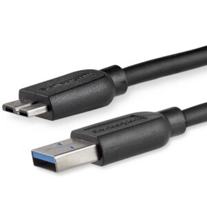 Cable usb tipo a a micro usb tipo b startech 2m - macho - macho - negro
