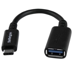 Cable usb tipo c a usb tipo a startech 0.15m - macho - hembra - negro