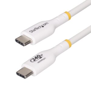 Cable usb tipo c startech 2m - macho - macho - blanco