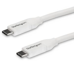 Cable usb tipo c startech 2m - macho - macho - blanco