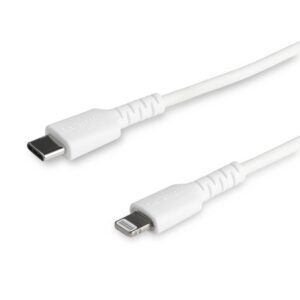 Cable lightning a usb tipo c startech 1m - macho - macho - blanco