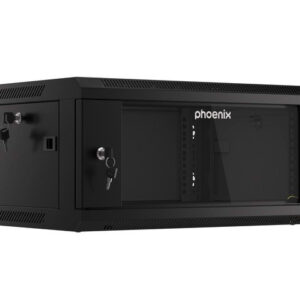 Armario rack phoenix 4u 600x450x279 auto - ensamblado 19'' hasta 60 kg negro